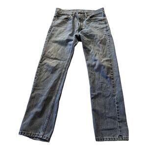 Levi's 505 Jeans Mens 34x32 Light Wash Denim Pants Cotton Blue Y2k EUC
